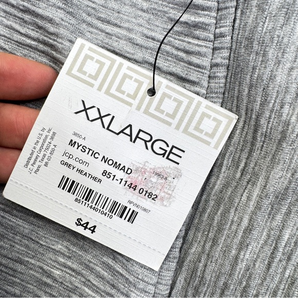 Liz Claiborne Heather Gray Knit Top Women’s Size XXL - Picture 14 of 14